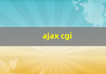 ajax cgi